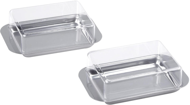 chg Butterdosen 4.5 cm hoch silber