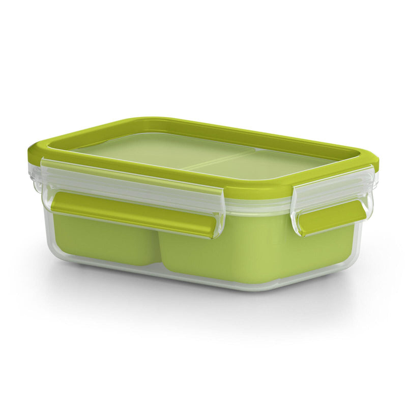 emsa Lunchbox CLIP & GO 5.8 cm hoch 0,55 l transparent/grün