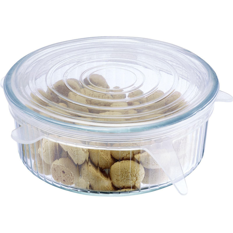 WESTMARK Frischhaltedeckel-Set Silikon transparent