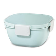 xavax® Lunchbox 9.5 cm hoch 1,7 l pastellblau, grau