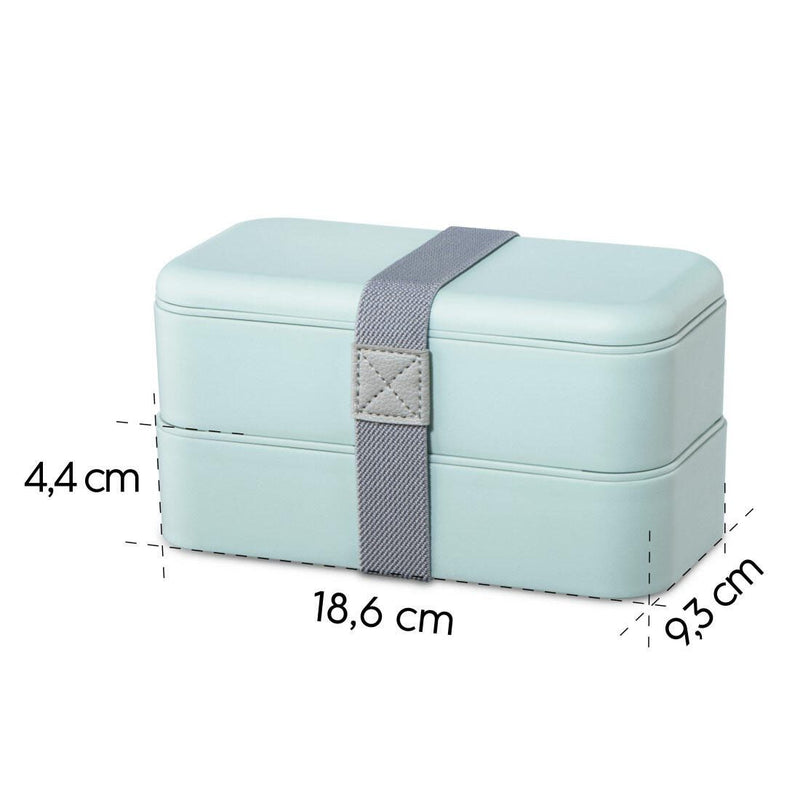 xavax® Lunchbox 4.4 cm hoch 500,0 ml pastellblau, grau