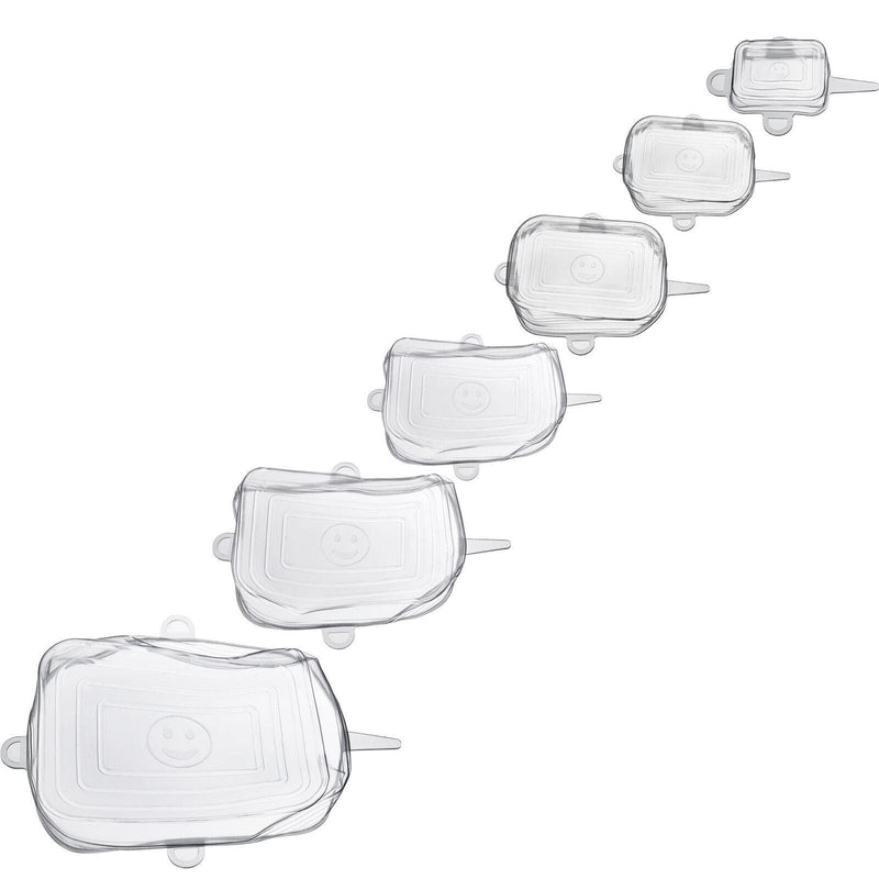 WESTMARK Frischhaltedeckel-Set Silikon Square transparent
