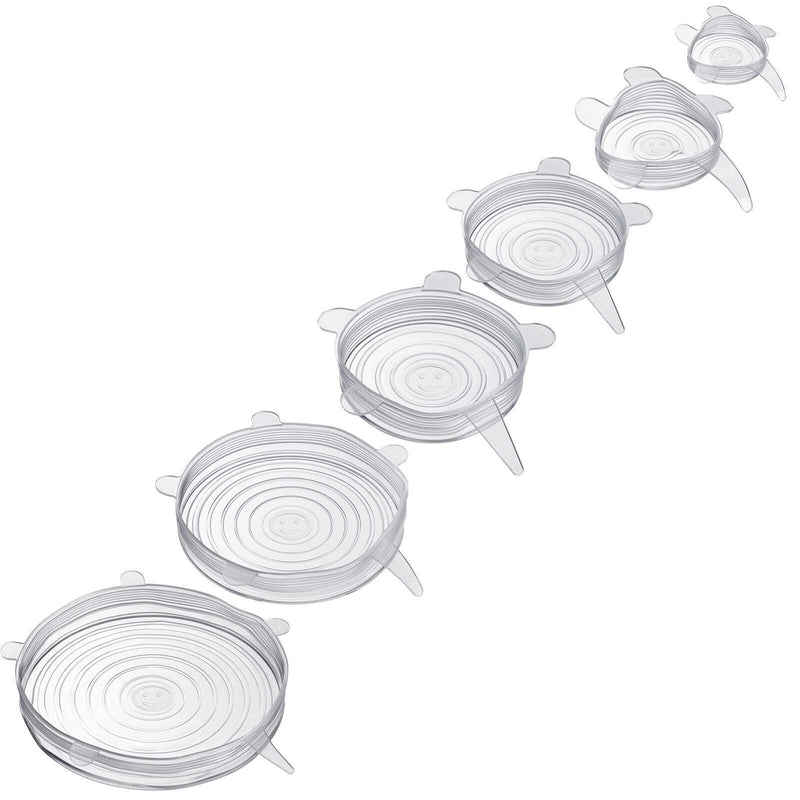 WESTMARK Frischhaltedeckel-Set Silikon Round transparent