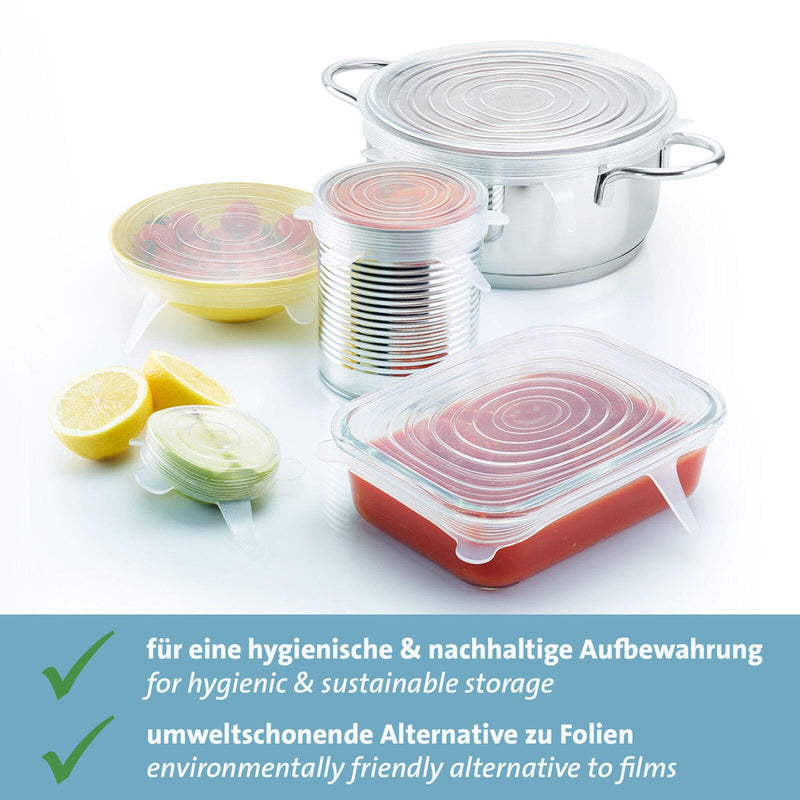 WESTMARK Frischhaltedeckel-Set Silikon Round transparent