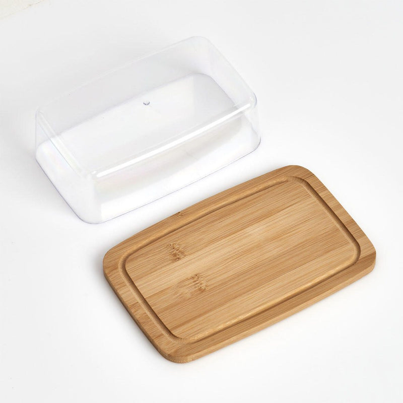 Zeller Butterdose 6 cm hoch transparent
