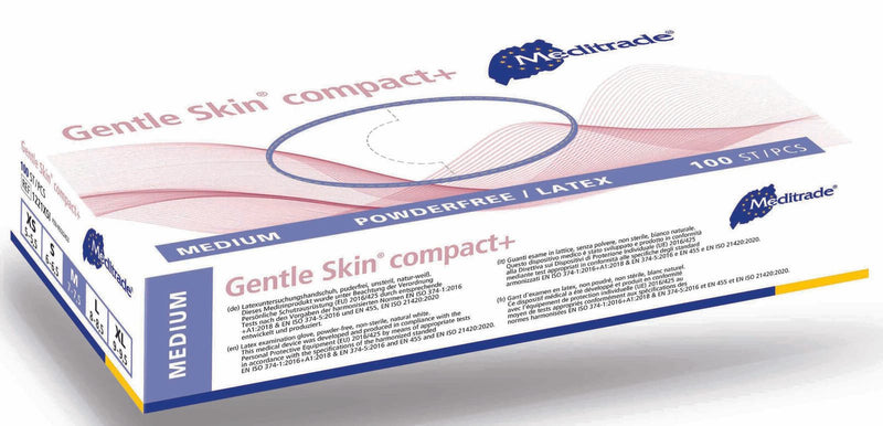 Meditrade® Einmalhandschuhe Gentle Skin® compact+ M weiß