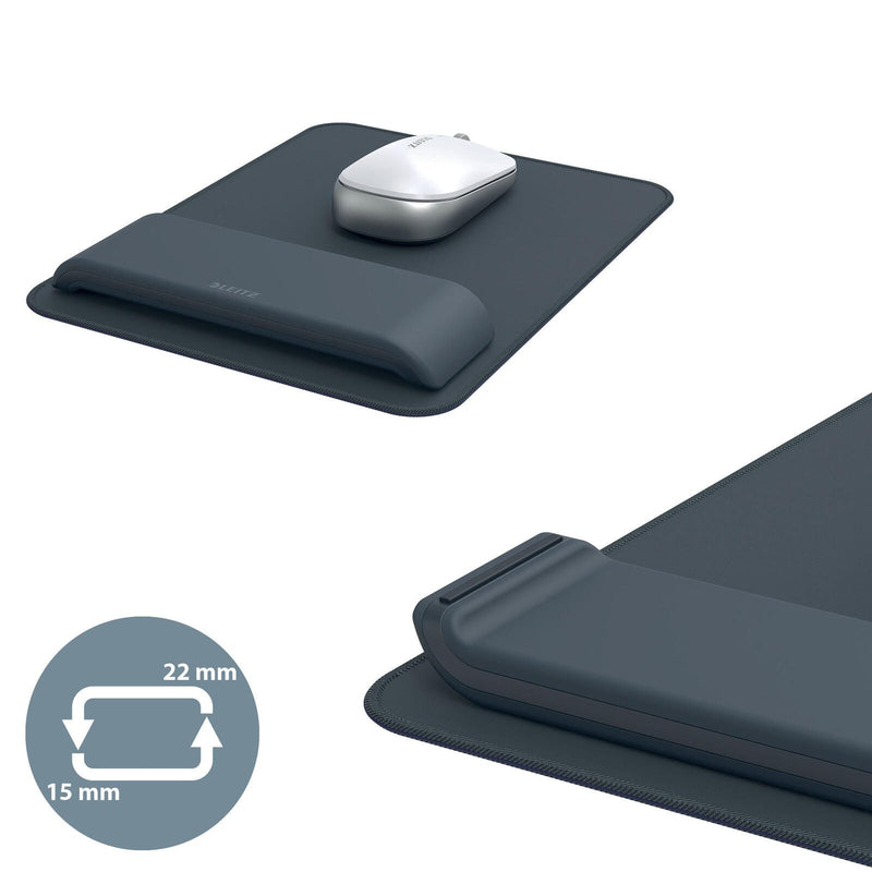 LEITZ Mousepad mit Handgelenkauflage dunkelgrau