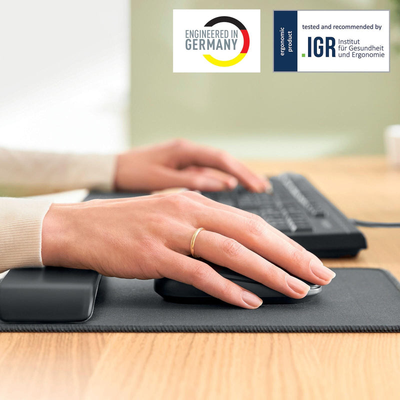 LEITZ Mousepad mit Handgelenkauflage dunkelgrau