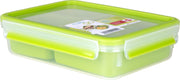 emsa Lunchbox CLIP & GO 5.8 cm hoch 1,2 l transparent/grün