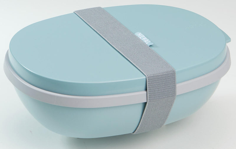 MEPAL Lunchbox Ellipse duo 7.5 cm hoch 825 + 600 ml nordic green