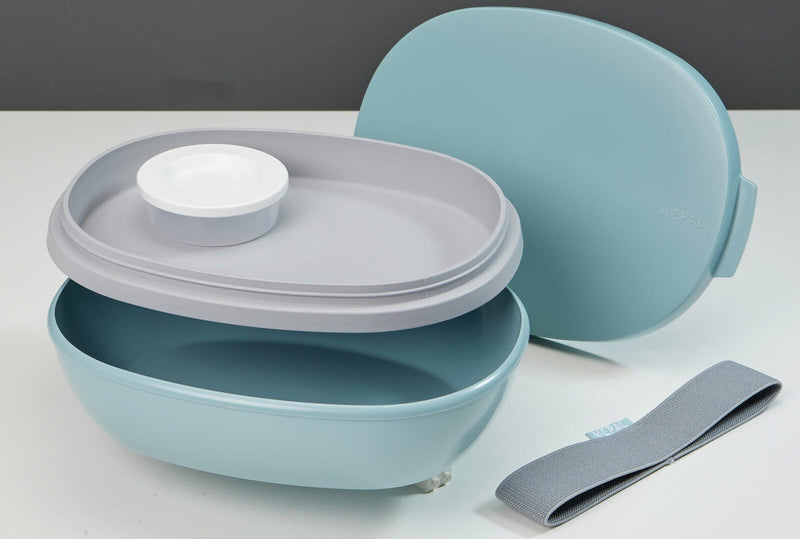 MEPAL Lunchbox Ellipse duo 7.5 cm hoch 825 + 600 ml nordic green
