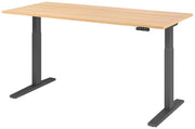 HAMMERBACHER elektrisch höhenverstellbarer Schreibtisch VXMKA19/E/G eiche