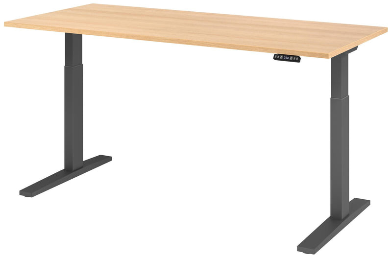 HAMMERBACHER elektrisch höhenverstellbarer Schreibtisch VXMKA19/E/G eiche