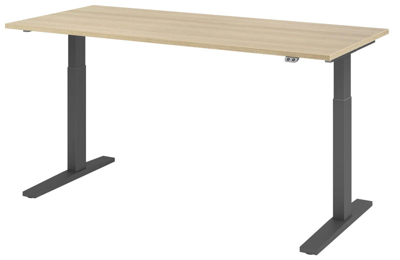 HAMMERBACHER elektrisch höhenverstellbarer Schreibtisch VXMKA19/E/G eiche