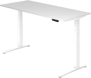 HAMMERBACHER elektrisch höhenverstellbarer Schreibtisch VXBHM19/W/WW weiß