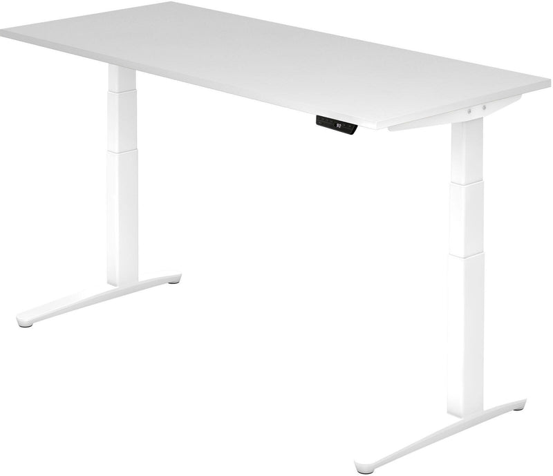 HAMMERBACHER elektrisch höhenverstellbarer Schreibtisch VXBHM19/W/WW weiß
