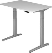 HAMMERBACHER elektrisch höhenverstellbarer Schreibtisch VXBHM12/5/SS lichtgrau