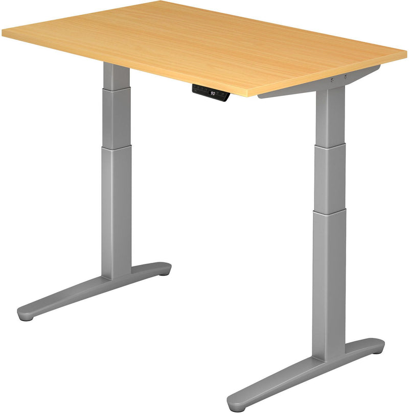 HAMMERBACHER elektrisch höhenverstellbarer Schreibtisch VXBHM12/6/SS buche
