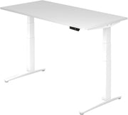 HAMMERBACHER elektrisch höhenverstellbarer Schreibtisch VXBHM16/W/WW weiß