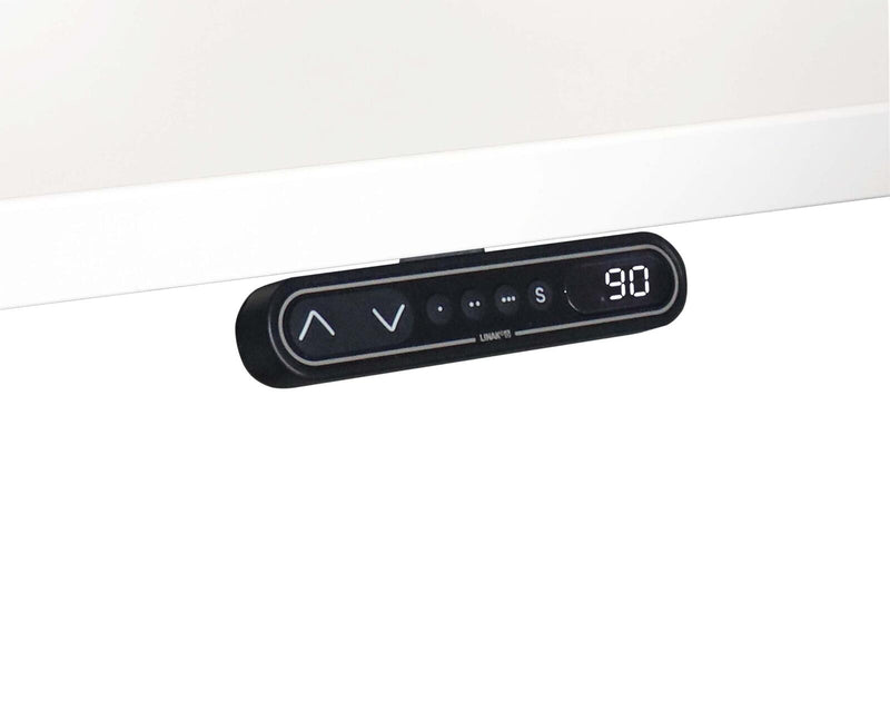 HAMMERBACHER VXDSM82/5/S elektrisch höhenverstellbarer Schreibtisch 63 - 127 cm lichtgrau / silber