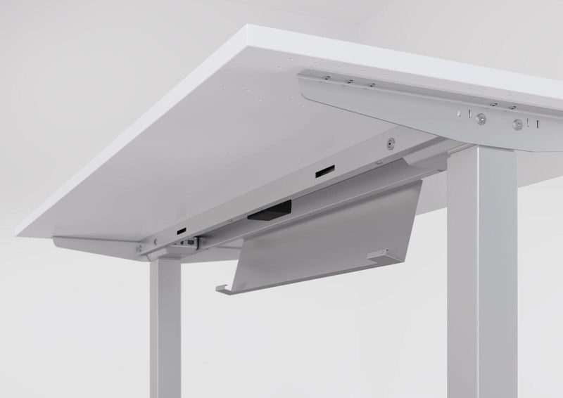 HAMMERBACHER elektrisch höhenverstellbarer Schreibtisch VXMST19/N/S nussbaum