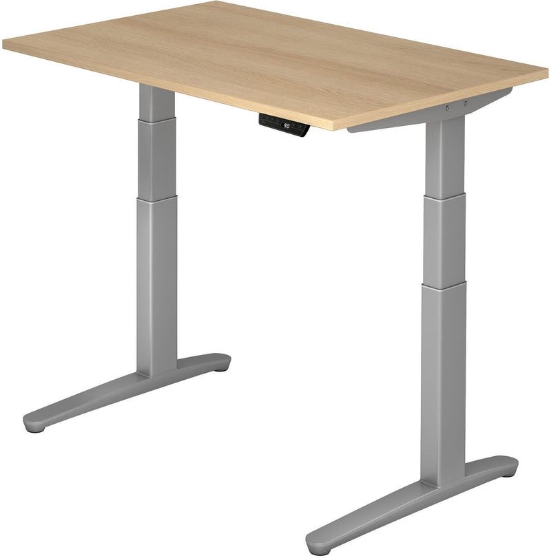 HAMMERBACHER elektrisch höhenverstellbarer Schreibtisch VXBHM12/E/SS eiche