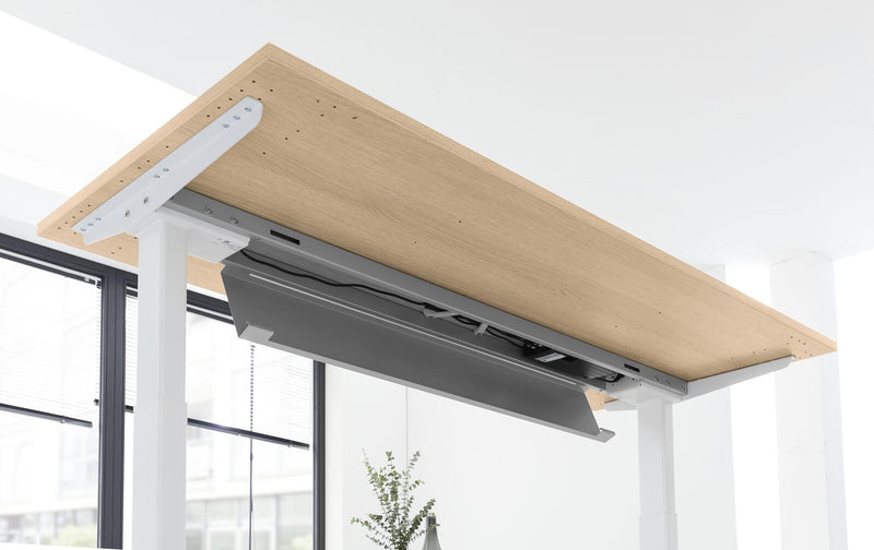 HAMMERBACHER elektrisch höhenverstellbarer Schreibtisch VXBHM12/E/SS eiche