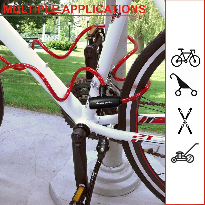 Master Lock® Fahrradschloss 1.8 m mehrfarbig