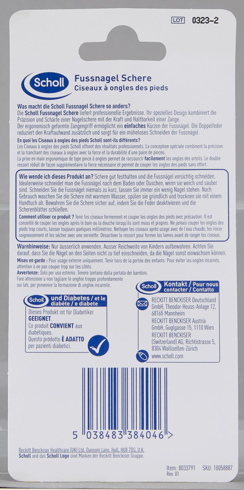 Scholl Excellence Nagelschere