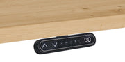 HAMMERBACHER VXDSM18/N/G elektrisch höhenverstellbarer Schreibtisch 63 - 127 cm nussbaum / grafit