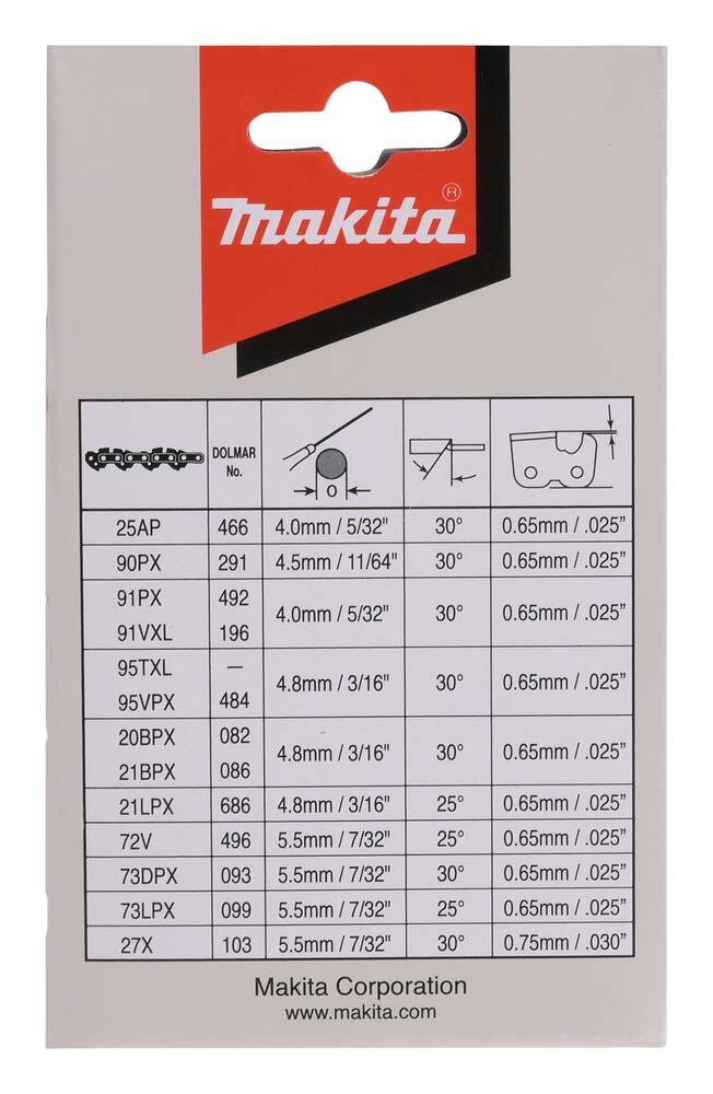 makita 191H02-6 Sägekette 14' / 35,0 cm, 3/8', 1,1 mm