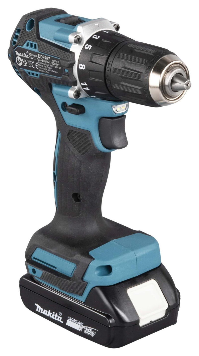 makita Akku-Bohrschrauber-Set DDF487RAJ