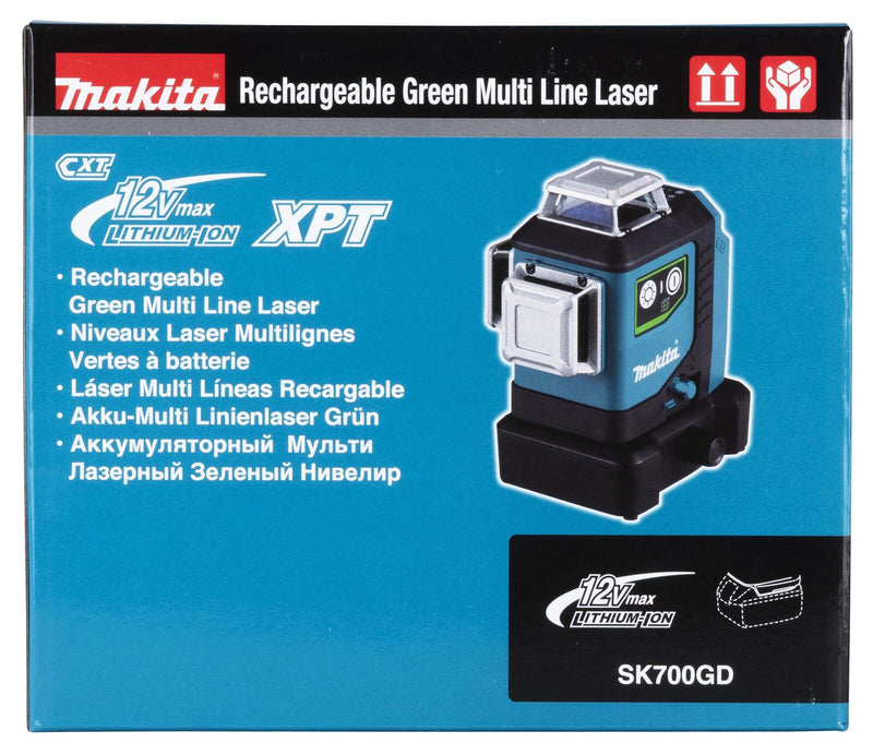 makita SK700GD Akku-Multilinienlaser 12,0 V, ohne Akku