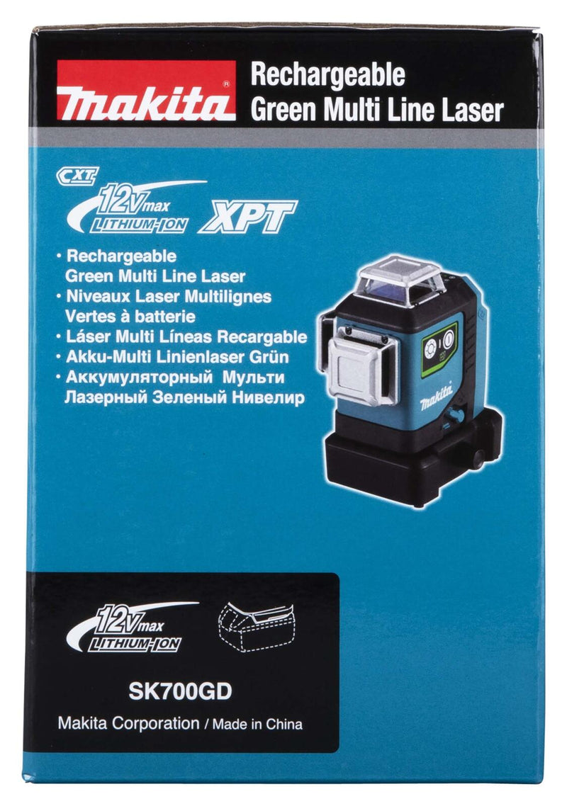 makita SK700GD Akku-Multilinienlaser 12,0 V, ohne Akku