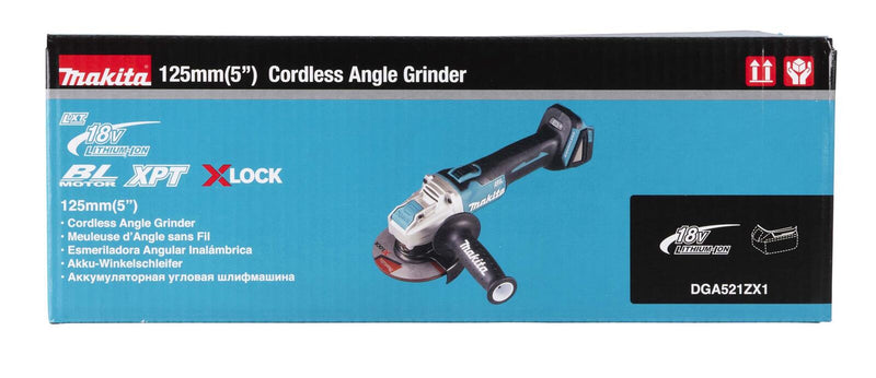 makita Akku-Winkelschleifer DGA521ZX1