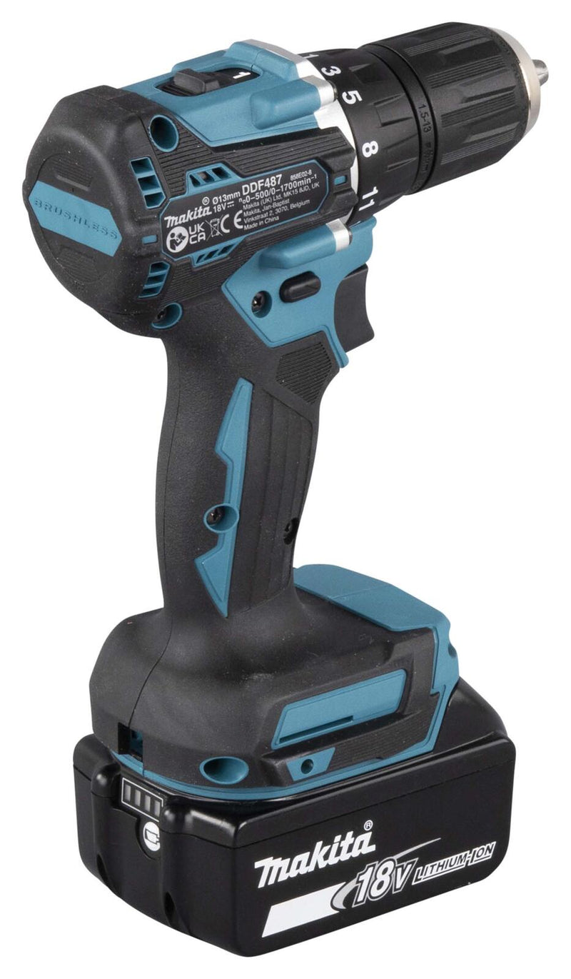 makita Akku-Bohrschrauber-Set DDF487RFE3