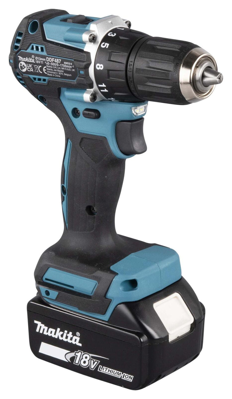 makita Akku-Bohrschrauber-Set DDF487RFE3