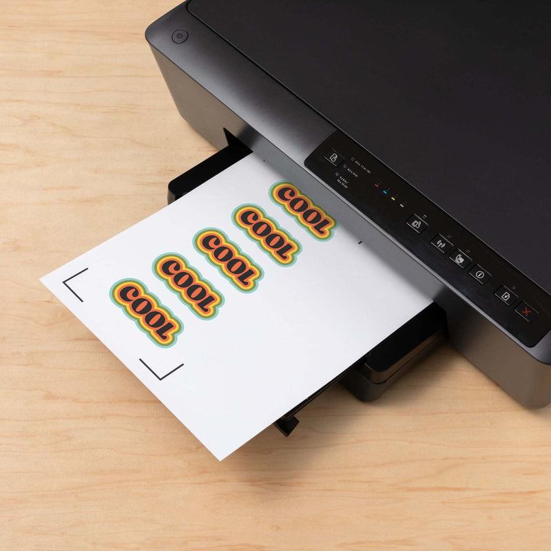 Cricut bedruckbare Aufkleberfolie für Schneideplotter 21 cm x 29.7 cm weiß