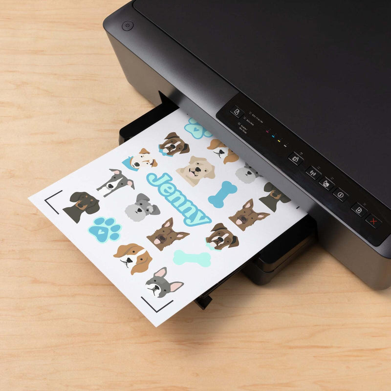Cricut bedruckbare Aufkleberfolie für Schneideplotter weiß holografisch
