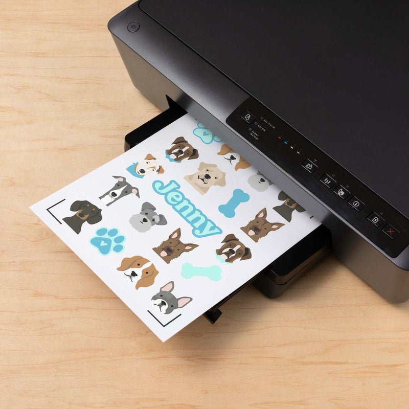 Cricut bedruckbare Aufkleberfolie für Schneideplotter weiß