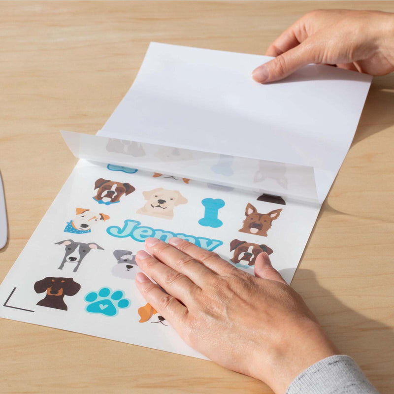 Cricut bedruckbare Aufkleberfolie für Schneideplotter weiß