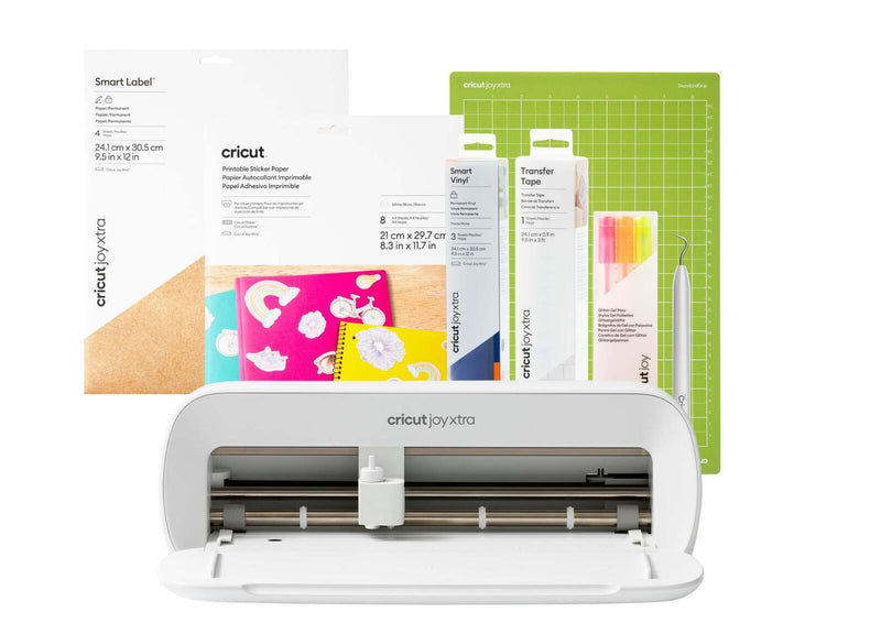 cricut™ Label & Sticker Bundle + Joy Xtra Schneideplotter-Set grau