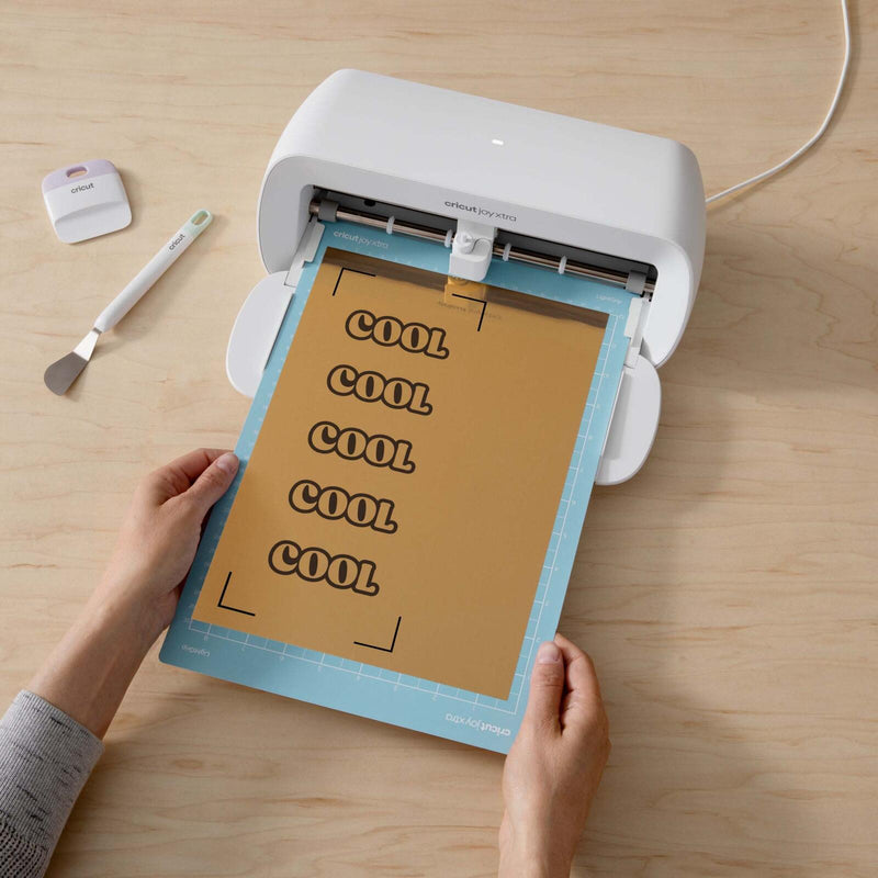 Cricut bedruckbare Aufkleberfolie für Schneideplotter 21 cm x 29.7 cm gold
