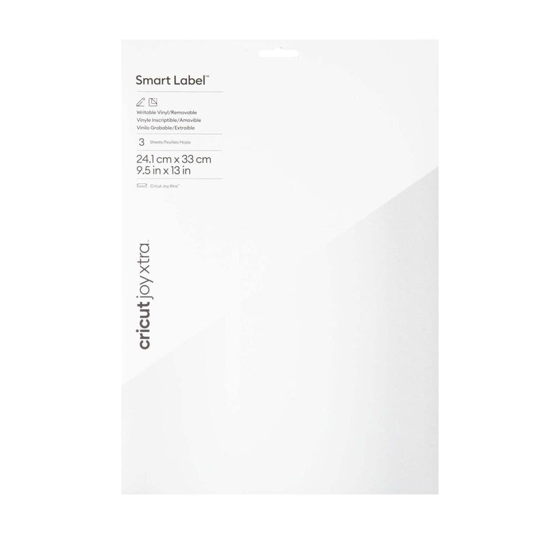 Cricut beschreibbare Vinylfolie wiederablösbar 24.1 cm x 33 cm weiß