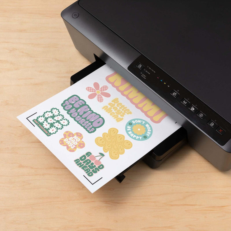 Cricut bedruckbares Aufkleberpapier für Schneideplotter 21 cm x 29.7 cm weiß