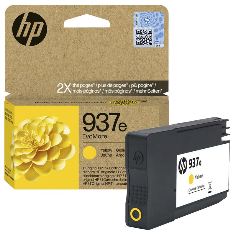HP Original 937e EvoMore Druckerpatrone (4S6W8NE) gelb