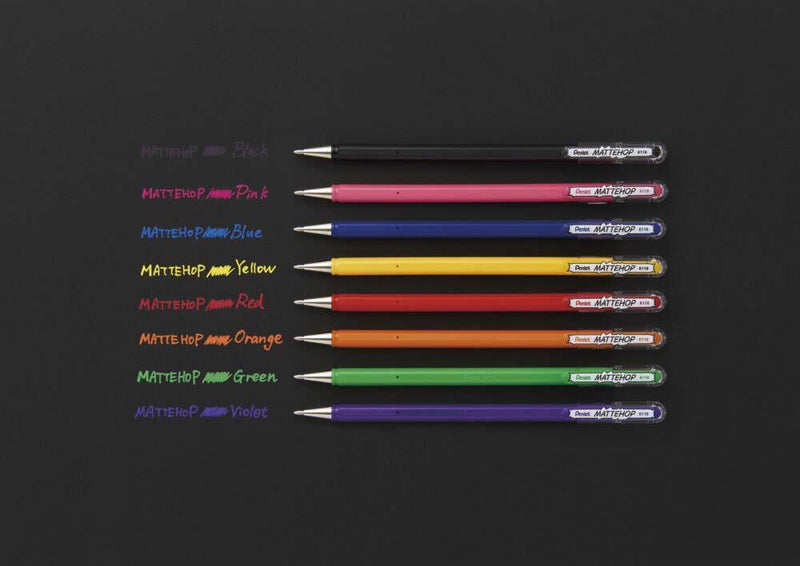 Pentel Mattehop Gelschreiber 0.5 mm, Schreibfarbe: Weiß