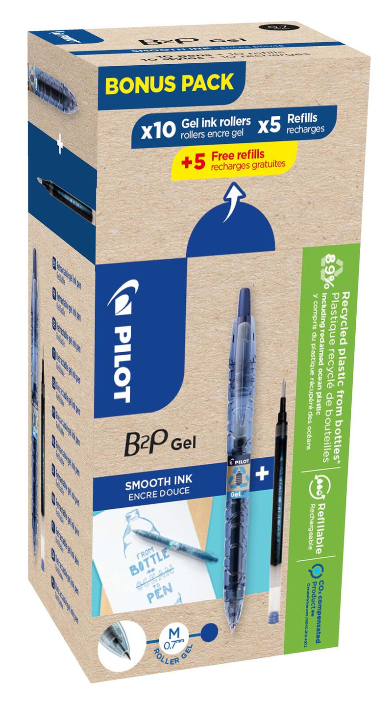 PILOT B2P „Bottle 2 Pen“ GEL Gelschreibermine 0.4 mm Schwarz