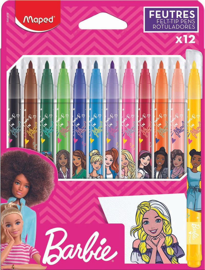maped Filzstifte Barbie Mehrfarbig