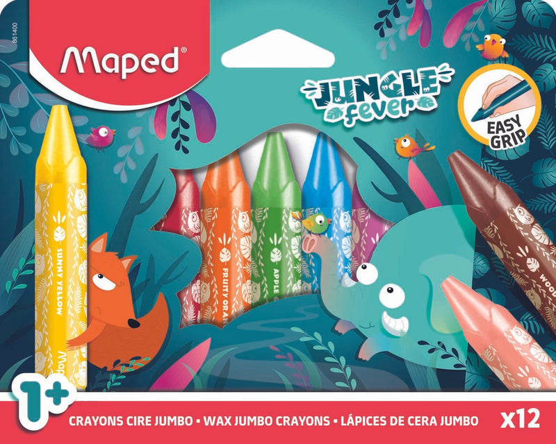 maped JUNGLE fever Jumbo Wachsmalstifte 12St.